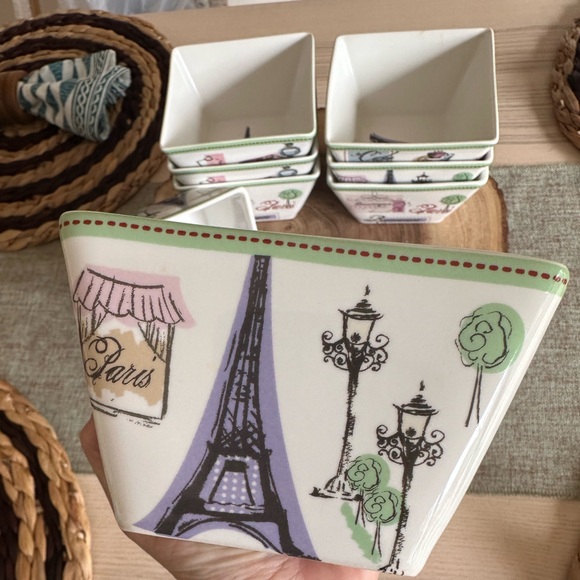 222 Fifth Fine China Appetizer Bowls - set of 8 - Picture 4 of 7